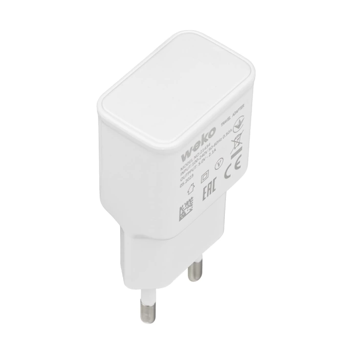 ShopZum  WK-21434 S6 2.1 AMPER ŞARJ BAŞLIK ADAPTÖRÜ + MICRO USB KABLO ShopZum(NO:3)