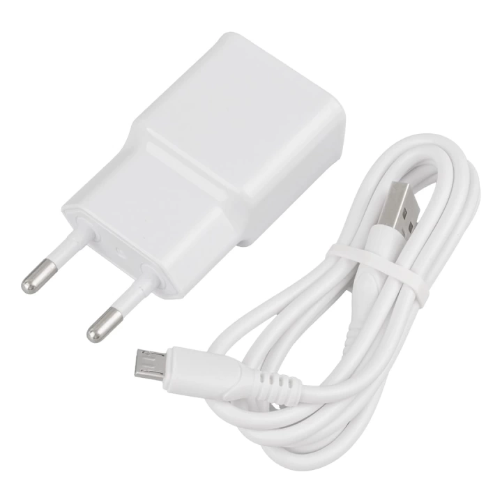 ShopZum  WK-21434 S6 2.1 AMPER ŞARJ BAŞLIK ADAPTÖRÜ + MICRO USB KABLO ShopZum(NO:3)