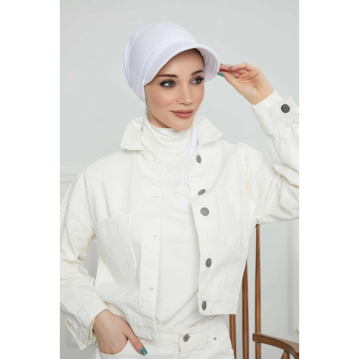 Siperlikli Bandana Bone,b-71 Beyaz