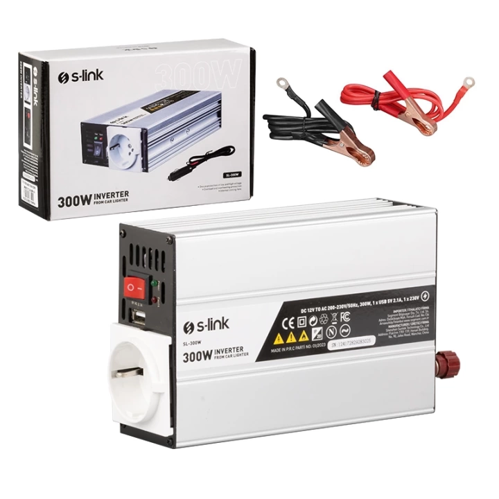 SL-300W 300W DC12V-AC230V ÇAKMAKTAN POWER INVERTER