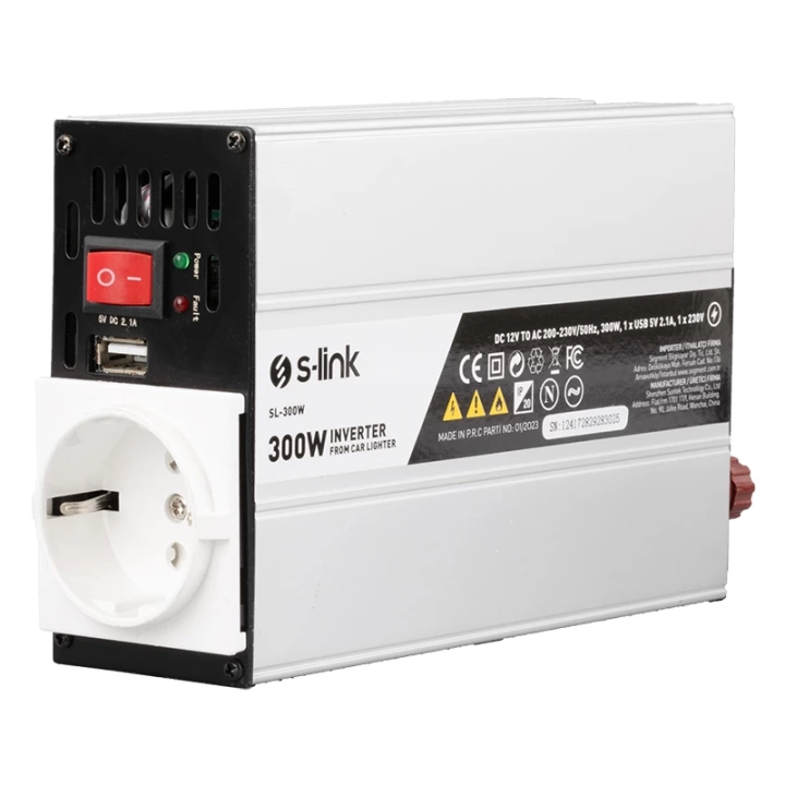 SL-300W 300W DC12V-AC230V ÇAKMAKTAN POWER INVERTER