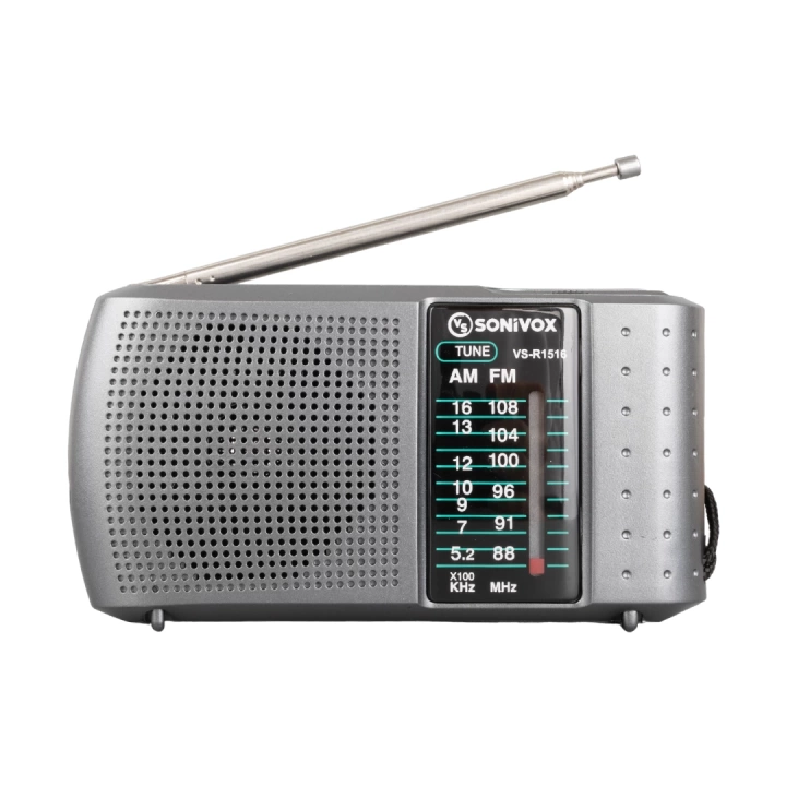 SONIVOX VS-R1516 GRİ RENK ANALOG RADYO