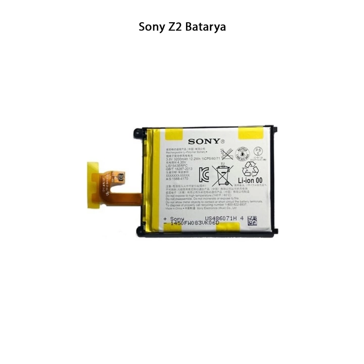 Sony Xperia Z2 Telefonlarla Uyumlu Batarya 3200 mAh