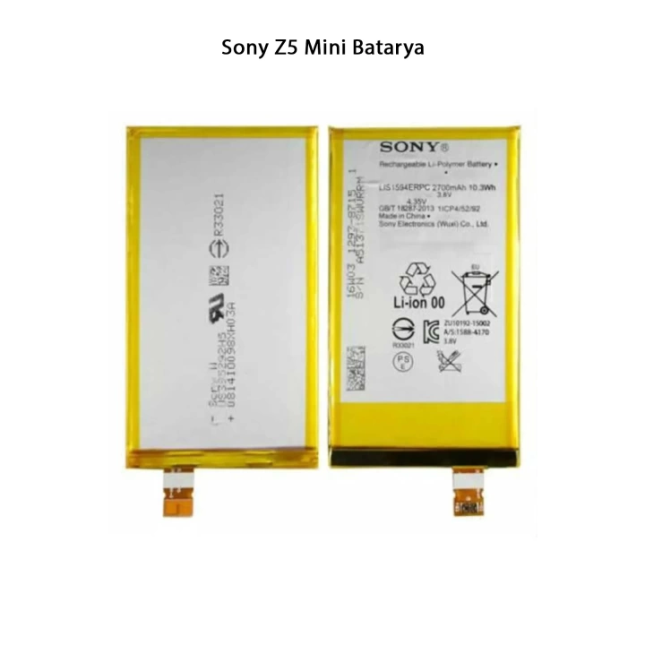 Sony Xperia Z5 Mini Telefonlarla Uyumlu Batarya 2700 mAh