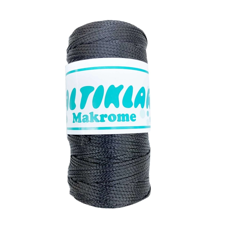 Polyester Makrome İpi 68 Füme Gri 100 gr