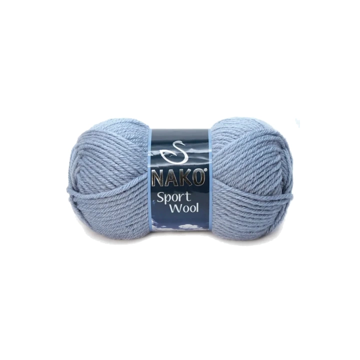 Sport Wool Atkı Bere Ceket Yelek Örgü İpi Yünü No: 11223 Denim Melanj