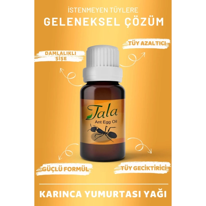 Tala Tüy Azaltıcı Karınca Yumurtası Yağı Çelik Cımbız ve 3 Adet Yüz Jileti Vücut Epilasyon Seti