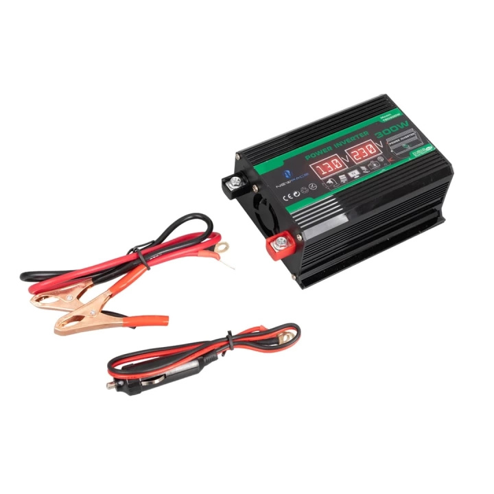 TED300W DİJİTAL EKRAN 12 VOLT 300 WATT MODIFIED SINUS POWER INVERTER