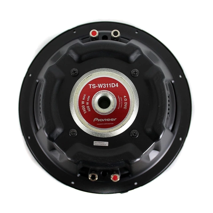 TS-W312D4 30 CM 1600 WATT SUBWOOFER ÇİFT BOBİNLİ OTO HOPARLÖR