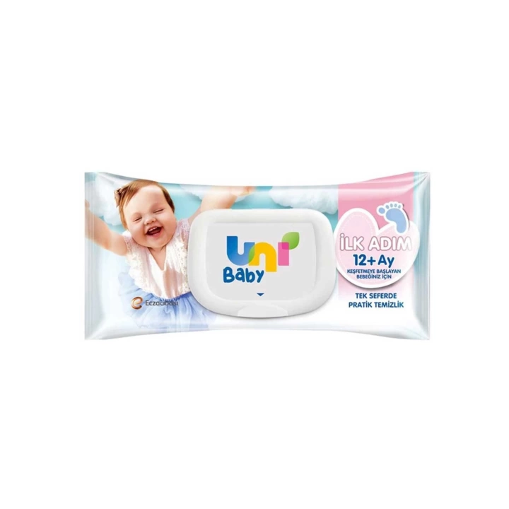 Uni Baby İlk Adım Bebek Islak Mendil 12+ Ay 52 Adet