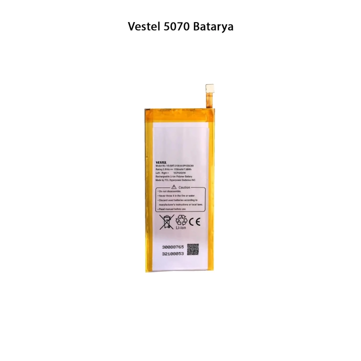 Vestel 5070 Telefonlarla Uyumlu Batarya 3000 mAh