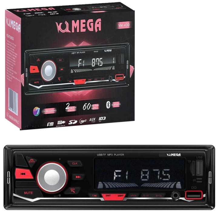 VM-430 Oto Teyp 4X60 Watt Bluetooth