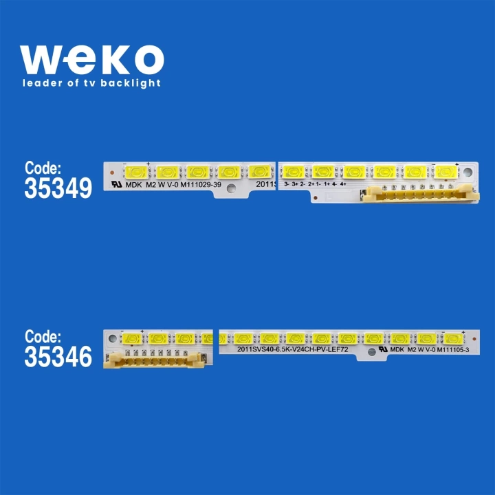 WKSET-5333 35349X1 35346X1 2011SVS40_6.5K_V2_4CH_PV 2 ADET LED BAR (72LED)