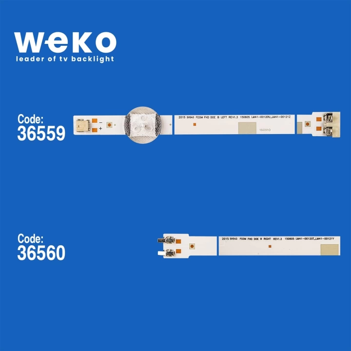 WKSET-5470 36559X4 36560X4 V5DN-430SMA-R2/V5DN-430SMB-R2 8 ADET LED BAR