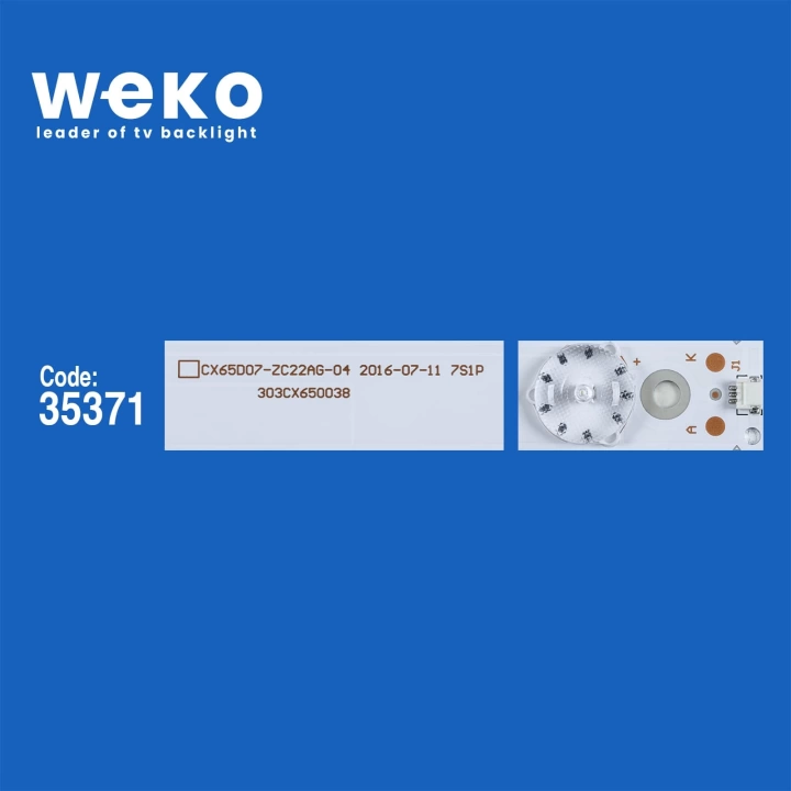 WKSET-5653 35371X12 CX65D07-ZC22AG-04 7S1P - 303CX650038 12 ADET LED BAR