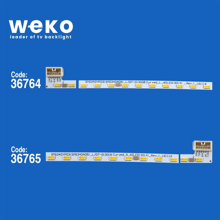 WKSET-5967 36764X1 36765X1 SMS340YP03(SMS340A05)_LJ07-01300B(301B 2 ADET LED BAR