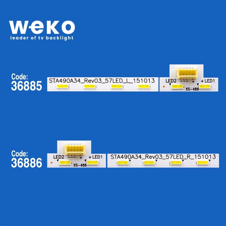 WKSET-6092 36885X1 36886X1 STA490A34_REV03_57LED_L/R_151013 2 ADET LED BAR