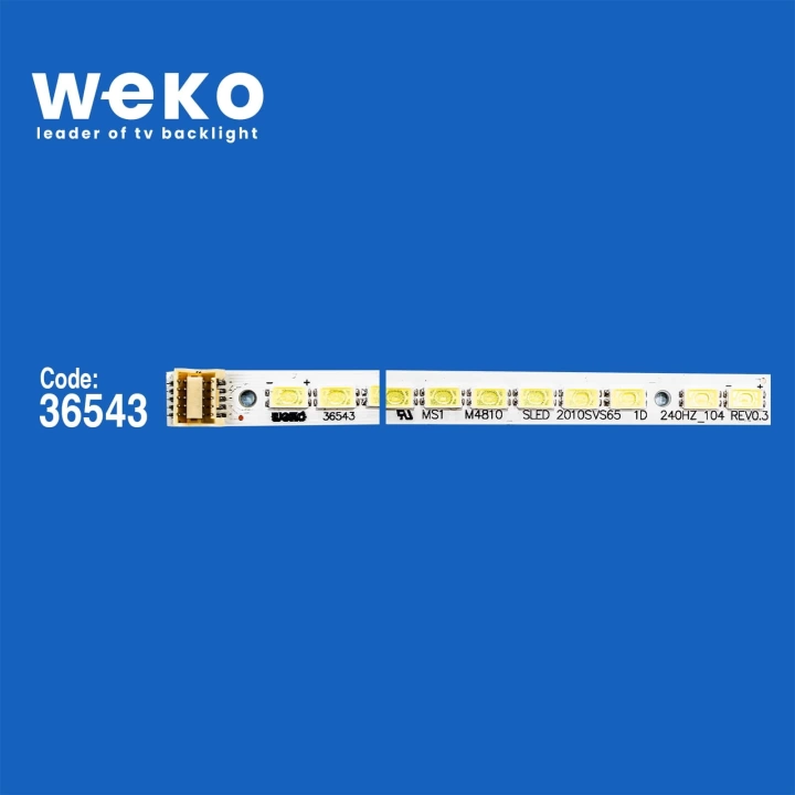 WKSET-6192 36543X2 SLED 2010SVS65 1D 240HZ-104 REV.3 1 2 ADET LED BAR