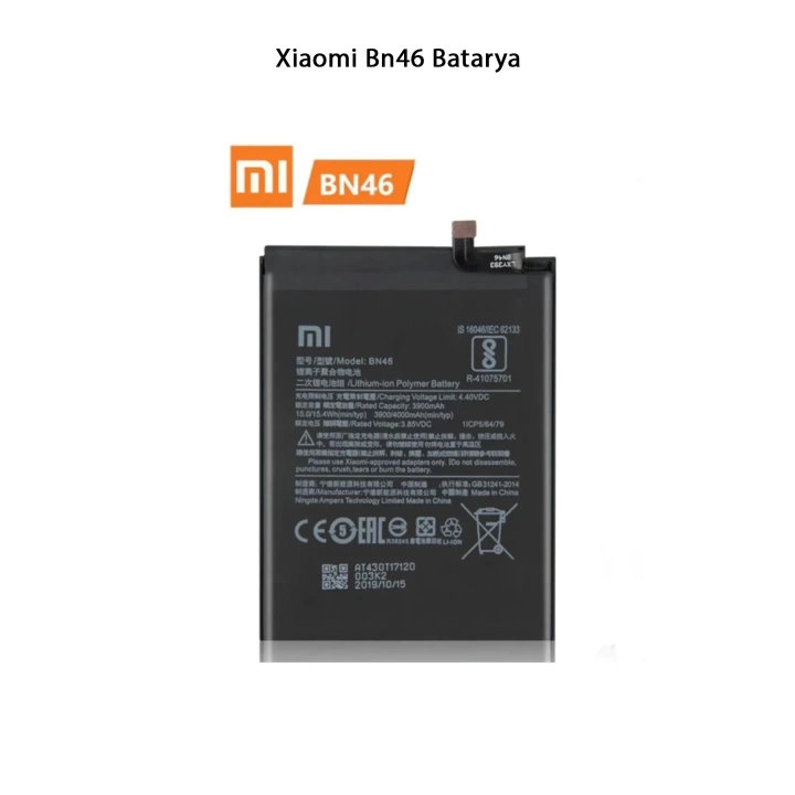 Xiaomi Bn46 Telefonlarla Uyumlu Batarya 4000 mAh