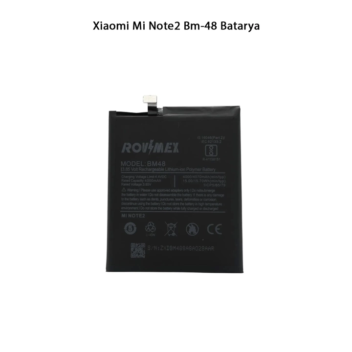 Xiaomi Mi Note-2 Bm48 Telefonlarla Uyumlu Batarya 4070 mAh