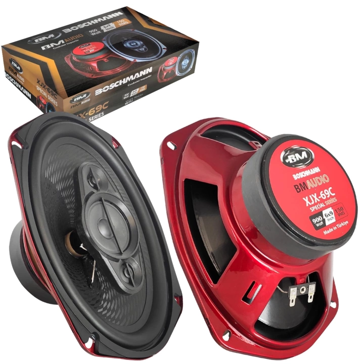 XJX-69C Oto Hoparlör Oval 6X9 İnç 900 Watt Tweeterli 2 Adet