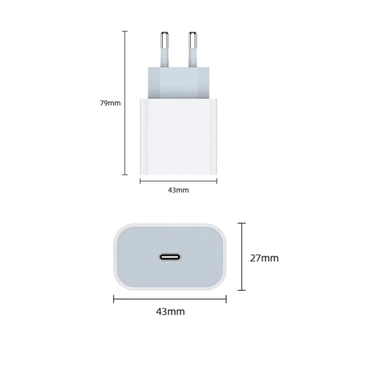 Yeni Nesil Type-C To Lightning İphone 7 8 X 11 12 Uyumlu 20W Hızlı Şarj Adaptörü ve Kablosu