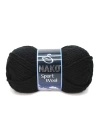 1 Adet Sport Wool Atkı Bere Ceket Yelek Örgü İpi Yünü No: 217 Siyah