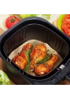 100 Adet ShopZum Air Fryer Pişirme Kağıdı Tek Kullanımlık Hava Fritöz Yapışmaz Yağlı Kağıt Delikli  Model