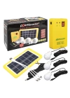 ShopZum PM-8905 GÜNEŞ PANELLİ 3 LAMBALI ShopZum POWERBANK ÖZELLİKLİ ÇOK AMAÇLI ŞARJLI SOLAR AYDINLATMA