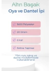 3 Adet Altınbaşak Oya ve Dantel İpi 20 gr - Royaleks - No: Ş.BEYAZ