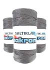 3 Adet Polyester Makrome İpi 423 Gri 100 gr