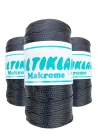 3 Adet Polyester Makrome İpi 68 Füme Gri 100 gr