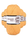 5 Adet Madame Cotton El Örgü İpi Yünü 100 gr 007 Turuncu