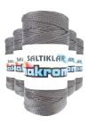 5 Adet Polyester Makrome İpi 423 Gri 100 gr