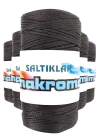 5 Adet Polyester Makrome İpi SYH Siyah 100 gr