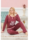 Bayan Uzun Kollu Pijama Takımı Model no 7609