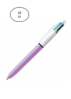 Bic 4 Renk Fun Purple Gövde Tükenmez Kalem 503815 12li