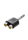 ÇEVİRİCİ JACK STEREO ERKEK 6.3MM TO 2RCA DİŞİ  SL-DC32