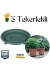 Coadura Saksı Taşıyıcı ve Altığı 29 Cm Tekerlekli YEŞİL 716868