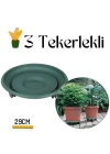 Coadura Saksı Taşıyıcı ve Altığı 29 Cm Tekerlekli YEŞİL 716868