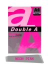 Double A Renkli Fotokopi Kağıdı 25 Li A4 75 gr Neon Pink