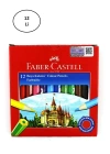 Faber Castell Karton Kutu Boya Kalemi 12 Renk Yarım Boy 12li