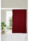 Fırfır Kenarlı Fon Perde Sağ Kenar245x140 Cm,pr-2sağ Bordo