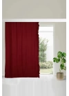 Fırfır Kenarlı Fon Perde Sol Kenar245x140 Cm,pr-2sol Bordo