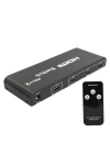 G-538H 3 GİRİŞ 1 ÇIKIŞ HDMI SWITCHER TOPLAYICI METAL KASA ADAPTÖRLÜ