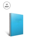 Gıpta Eko Pp A4 Spiralli Pp Kapak Defter 60 Yaprak Kareli (12 Li Paket) 4176