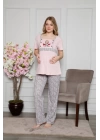 Hepsizen Kadın %100 Pamuklu Hamile Pijama Takımı 4505