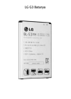 LG G3 Telefonlarla Uyumlu Batarya Pi 3000 mAh