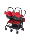 Maxi-Cosi Dana For2 İkiz Bebek Arabası Red Orchid / 2 Adet Citi 2 Oto Koltuğu Hediyeli