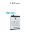 Meizu Not 8 Telefonlarla Uyumlu Batarya 3600 mAh